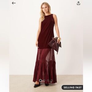 Burgundy Maxi dress